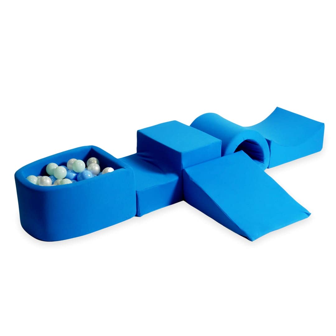 Mimii Piscina de Bolas, Set de Juego - 270 X 45 cm / 100 Bolas, Pelotas de 7 cm, Área de Juego y Parque de Bolas s con Coloridas Pelotas de Plástico para Bebés y Niños - Redondo