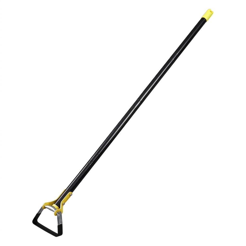 Zappa da Giardino con Manico Lungo, Zappa a Staffa in Acciaio Inossidabile Resistente, Attrezzo da Giardino Regolabile per Diserbare, Smuovere il Terreno e seminare. (1,6 m 4 sezioni)
