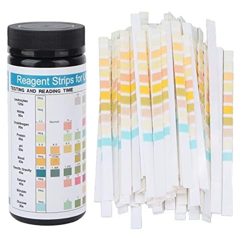 100pcs Ketone Urine Test Strips, Accurate Fast Measurement Keto Urine Testing Strips Ketones Level Monitor Test Strip for Leukocytes, PH, Keto, Urinalysis and Ketosis Measurement Cover