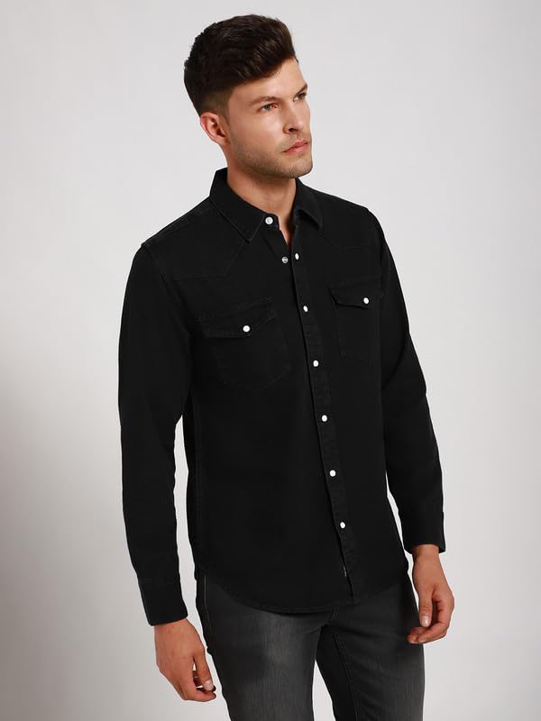 Image of Dennis Lingo Men's Rayon Blue Printed Relaxed Fit Cuban Collar Half Sleeve Casual Shirt