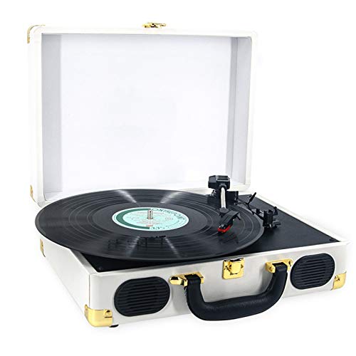 Tourne-Disque Vintage Valise Design pour la décoration de la Maison, Tourne-Disque Vinyle 3 Vitesses avec Haut-parleurs… - Les Beatles, Paul McCartney, John Lennon, RIngo Starr, George Harrison Tourne-Disque Vintage Valise Design pour la décoration de la Maison, Tourne-Disque Vinyle 3 Vitesses avec Haut-parleurs…