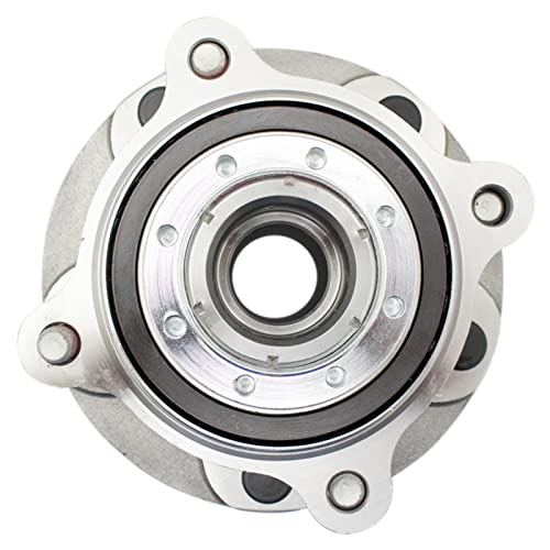 Image of TRQ Front Pair Wheel Bearing and Hub Set with ABS Sensor 2 Piece for Toyota | for 2008-2022 Toyota Sequoia 2007-2021 Toyota Tundra RWD