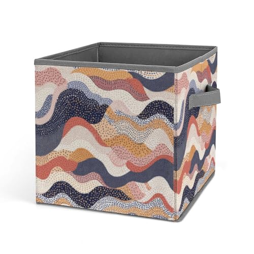 Panier de rangement pour placard pliable ondulé et bac empilable de maison - 2