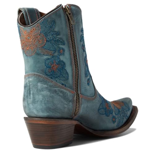 Image of Corral Boots Ld Flowered Embroidery Ankle Boots