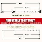 Securityman Door Security Bar with Alarm | Sliding Door Security | Door Stopper (120 dB Extra Loud Alarm) Enjoy Peace of Mind with Durable, Heavy Duty Door Jammer Door Stop Alarm Stick Inside - Image 4