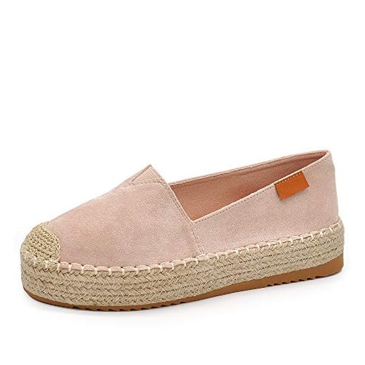 Scarpe Estive Espadrillas Sandali Platform da Donna YSD802 Rosa N.37