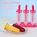 BAKHUK Popsicle Molds 3 Sets Ice Pop Molds Ice Pop Maker with Funnel and Brush, 3 Colors, Reusable Easy Release Ice Pop Maker, Popsicle Mould Frozen Ice Popsicle Maker