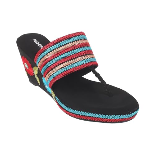 Image of Mochi Women Ethnic Wedge Heel Sandal