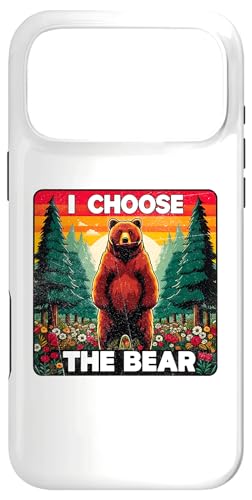 I Choose The Bear Funny ���f�B�[�X �f�B�x�[�g�E�b�Y �v���f�^�[�Y �}�} �X�}�z�P�[�X iPhone 17 Pro Max �p