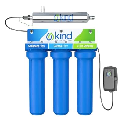Kind Water Systems E-3000UV Whole House Salt-Free Water Softener & Filter Combo with UV