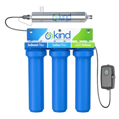 Kind Water Systems E-3000UV Whole House Salt-Free Water Softener & Filter Combo with UV