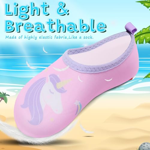 Image of VIFUUR Kids Water Shoes Girls Boys Quick Dry Aqua Socks for Beach Swim Outdoor Sports