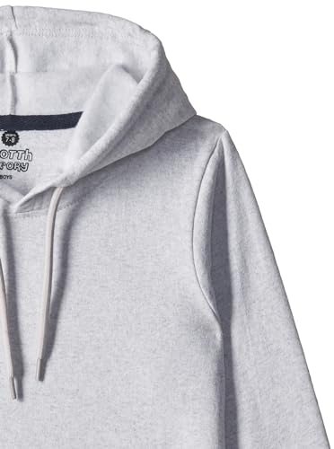 Image of Solid Cotton Fleece Girls Hooded Neck Sweatshirt with Kangaroo Pocket