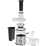 WMF Kult X Entsafter elektrisch Obst Gemüse aus Edelstahl, 500W, Saftmaschine, Slow Juicer für große Fruchtstücke, Saftkrug 1,2l, Schaumfilter, 2 Geschwindigkeitsstufen, edelstahl matt - 17