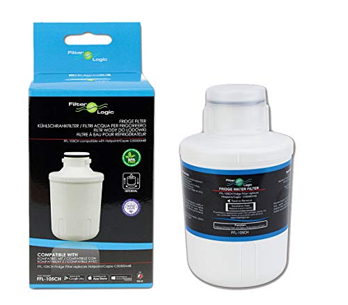 FilterLogic FFL-105CH - Filtro de agua para nevera CDA, Hotpoint C00300448, SXBD922FWD, Caple CAFF205, Thomson THSBS90WDWH, Microfilter MFCMG14211FR / MFCMG14211F (1 paquete)