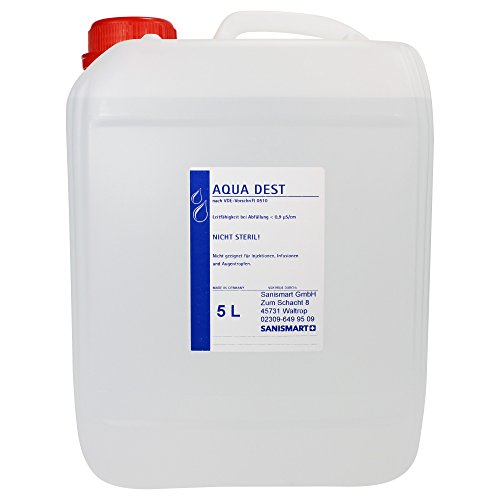 Eau distillée Aqua Dest 5L pack de 4 pour batterie et déminéralisation