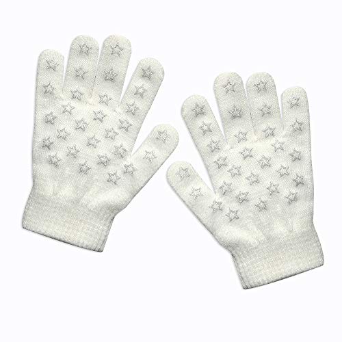 Image of Evridwear Kids Winter Gloves,3 Pairs Knit Warm Stretch Gripper Children Magic Glove for Boys Girls 4-14 Years