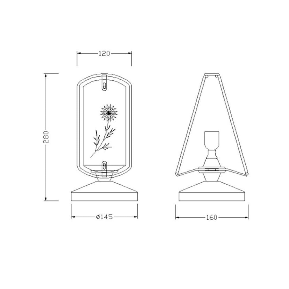 Lámpara de noche moderna para dormitorio, Lámpara de mesa francesa retro de vidrio tallado y hierro forjado, iluminación interior de bajo consumo con LED dorados. , para oficina, sala de estar, noche