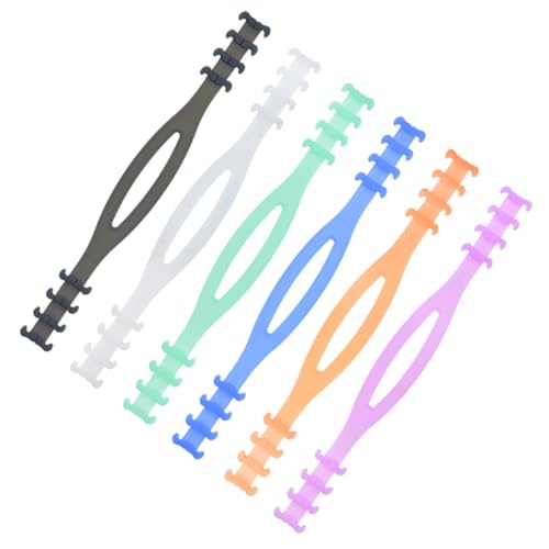 Anneome 6 pezzi Ganci Estensori per Mascherine in Silicone Regolabili Proteggi Orecchie con Posizioni Resistenti per Uomini e Donne Mix di Colori