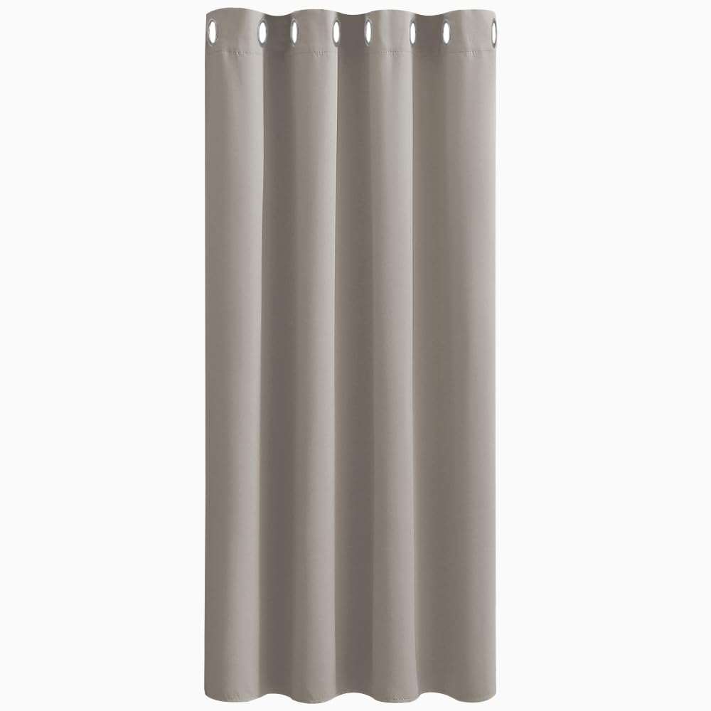PONY DANCE Tende Finestra per Soggiorno Oscuranti per Interni con Anelli Curtain Camera da Letto Termica Isolante Freddo e Caldo 1 Pezzo L 132 x A 158 cm, Sabbia