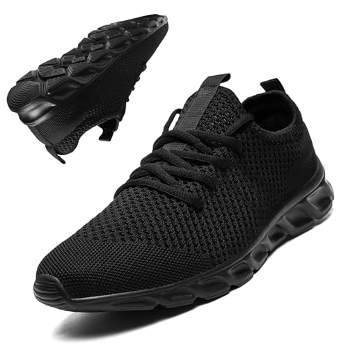LANGFEUU Tennis Walking Shoes for Women Men Lightweight...