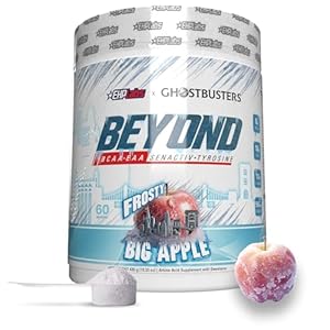 EHP Labs x Ghostbusters Frozen Empire – Beyond BCAA Powder Amino Acids – Essential Amino Acids EAA Powder – 10g Amino Acids Supplement for Post Workout Muscle Recovery, Frosty Big Apple, 60 Servings