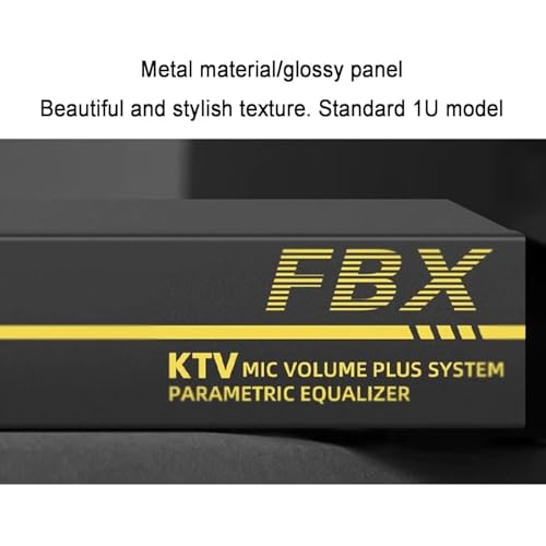 Suppressor profesional de retroalimentación, desplazador automático de frecuencia anti-howl con 6 niveles digitales anti-silbido, efectores de escenario para micrófono KTV para sala de música miniatura 7
