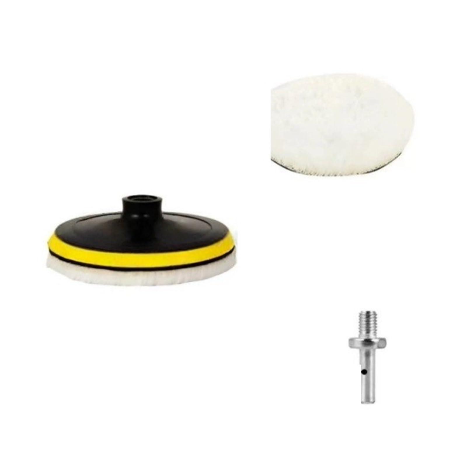 Xchiaueo 5Pcs 80Mm Wool Polishing Disc Waxing Buffing Pad