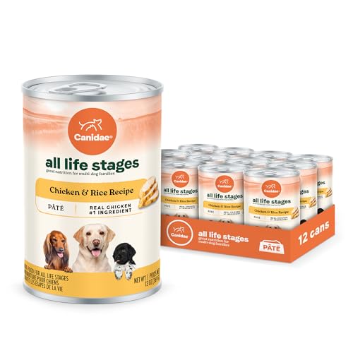 Canidae All Life Stages Premium Wet Dog Food for All Breeds, All Ages, Chicken & Rice Recipe, 13 oz. (Case of 12)