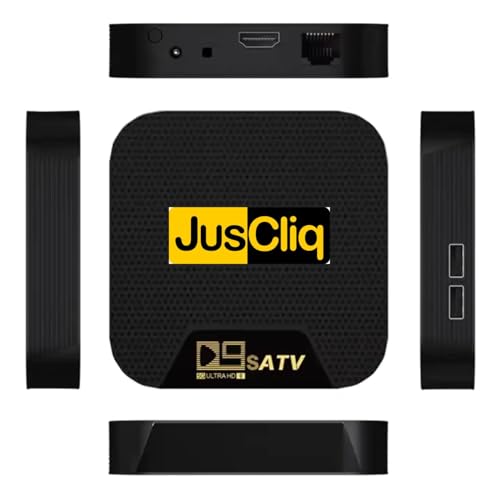 Image of Android TV Box D9 SATV, 4K Ultra HD, 4GB RAM 32GB Storage, Android 13.0, Dual Band WiFi 5, Bluetooth 5.0, Voice Remote Control, Black