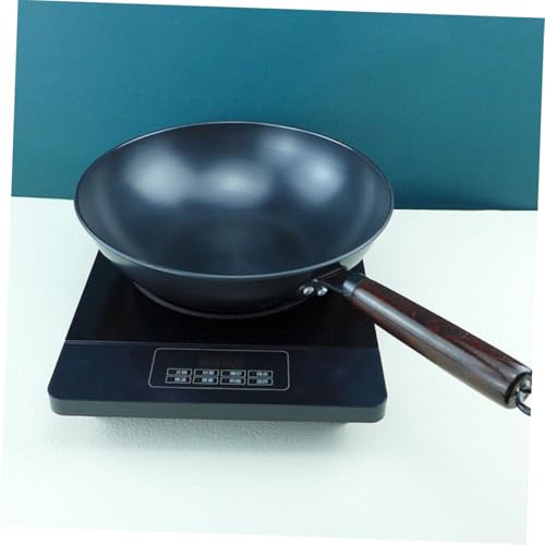 Wok doméstico antiadherente PRETYZOOM 2 lb negro miniatura 7