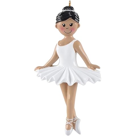 Personalized Ballerina Girl Ornaments - Ballet Ornaments for Christmas Tree 2024 - Dance Ornament -Enthnic- Ballet Christmas Ornament