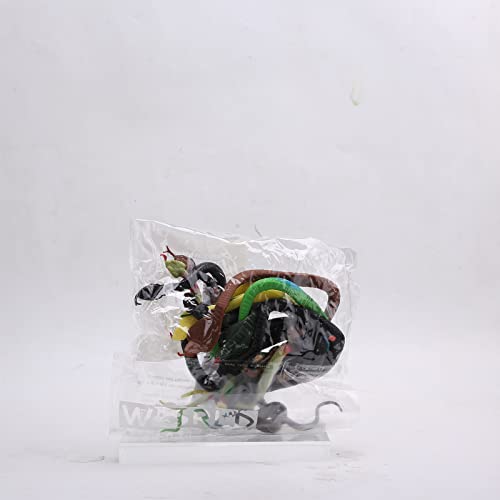 9 pezzi di serpenti di gomma, set di giocattoli