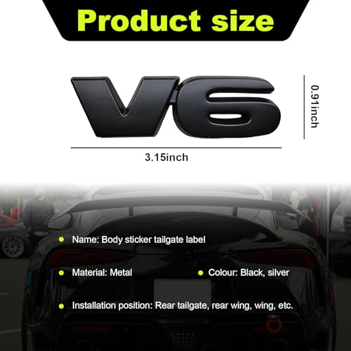 2PCS 3D Metal Emblem Decal Stickers for Cars, Bushnell Tour V6 Shift Golf Rangefinder with Slope Switch