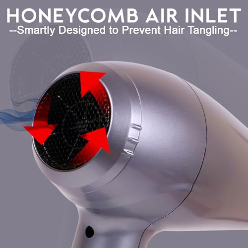 Image of Hair Dryer for Women | Fast Drying, Low Heat Damage, Smooth & Frizz-Free Hair | 1800-2000W Professional Blow Dryer with Cool Shot | Gustto Elevate (Lavender), BIS certified