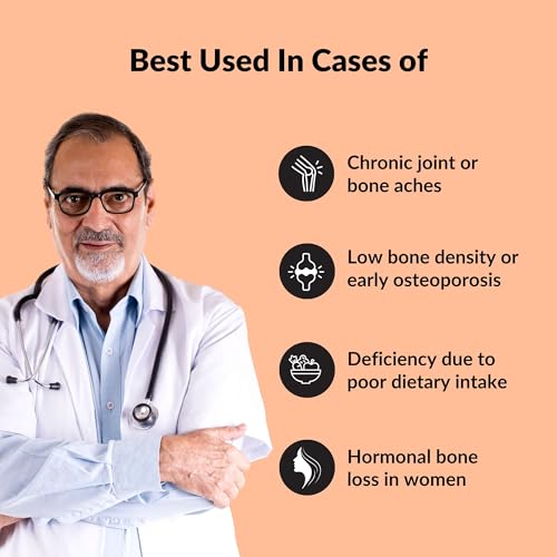 Image of Zanskar Advanced Bone Health Tablet (30 Tablets) | Calcium, Vitamin D3, Vitamin K2, Collagen, Magnesium & Zinc (1200mg) | 100% Veg | Bone Health and Joint Support