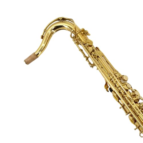 Image of Yinfente B Flat Tenor Saxophone Beginner Kit- Bb Tenor Sax Professional Complete Student Set with Hard Case,Reeds,Cleaning Cloth,Neck Straps,