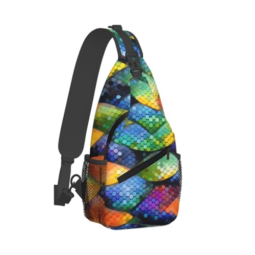 Bolso tipo bandolera Rainbow Fish Scale negro miniatura 2