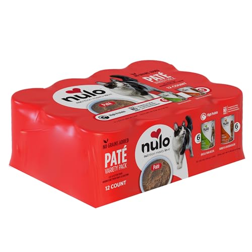 Image of Nulo Variety Flavors Pate Wet Canned Cat Food, 12.5 Ounce (Pack of 12)