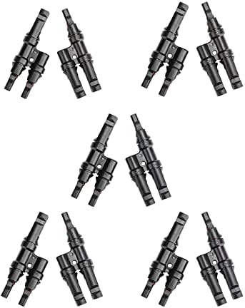 Nixesky 10PCS Solar Branch Connectors Y Connector in Pair MMF+FFM for Parallel Connection T2 Connector (5)