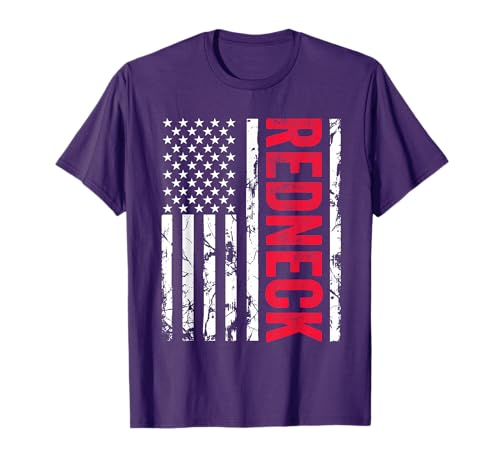 Redneck American Flag Redneck Joke Funny T-Shirt