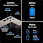 SAMSUNG Galaxy S24 Ultra 5G S928B/DS 512GB 12GB RAM AI Smartphone, Factory Unlocked, Global Model, Long Battery Life - Titanium Gray - Image 5