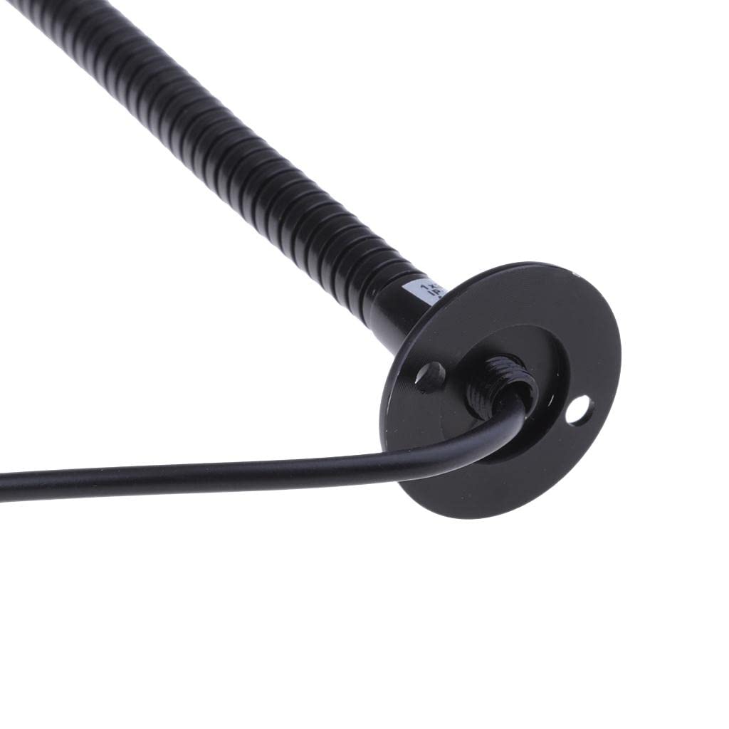 Milageto 2x Luces de Lectura de 12v 3W de Escritorio Interior Ajustable Negro