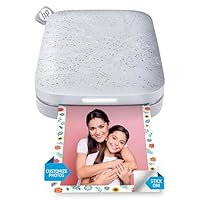 HP Sprocket Stampante Fotografica Istantanea Portatile 5x7.6 cm (Bianco) Stampa le immagini su carta...
