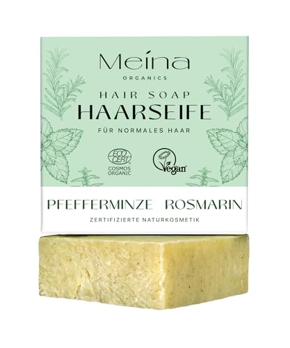 Haarseife mit Brennnessel, Pfefferminze und Rosmarin von Meina (1 x 80 Gramm)