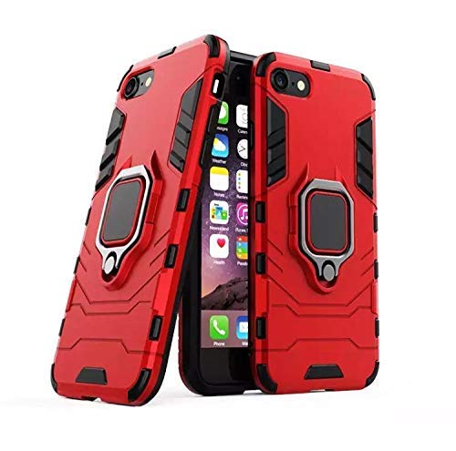 Cascov Defender Case | Rotating Ring Holder & Kickstand in-Built | Military Grade Armor | Bumper Back Cover for iPhone SE 2020 - Armor Red (B09NDV3936) Amazon Price History, Amazon Price Tracker