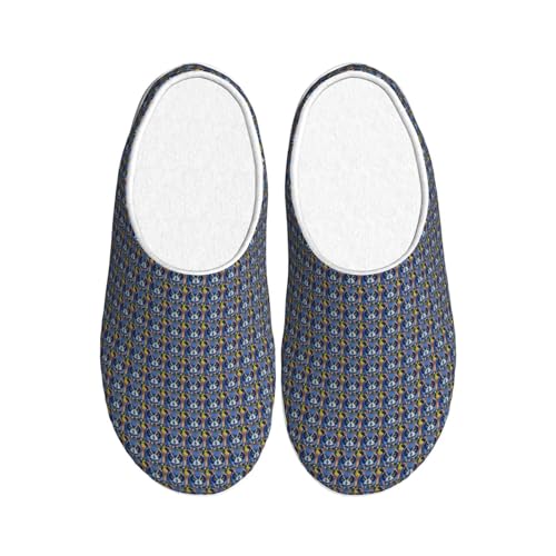 Pantoufles lavables et hygiéniques à semelle TPR anti-glisse bleu