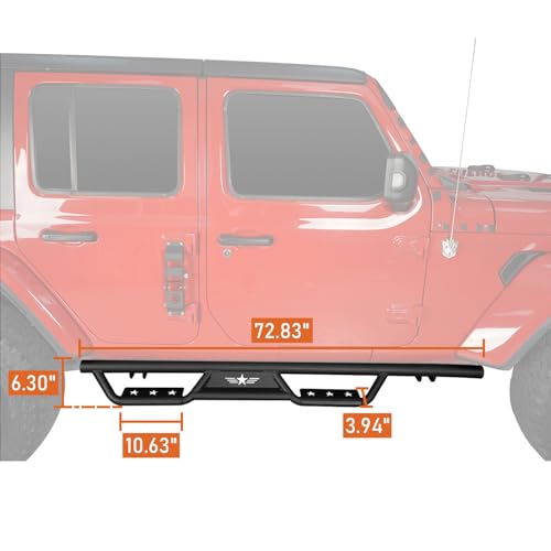 Estribos Laterales Jeep Wrangler JL 2018-2026 miniatura 4