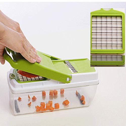 Cortador Multifuncional de Verduras con Contenedor Verde miniatura 3