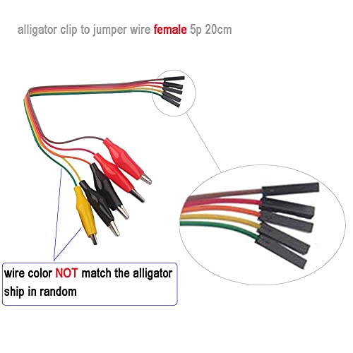 Image of 400 Tie Point Breadboard Power Module Alligator Clip to Jumper Wire | DIYmalls 400 Tie Point Solderless Breadboard + MB102 Power Supply Module 3.3V 5V + Alligator Clip to Jumper Wire 20cm